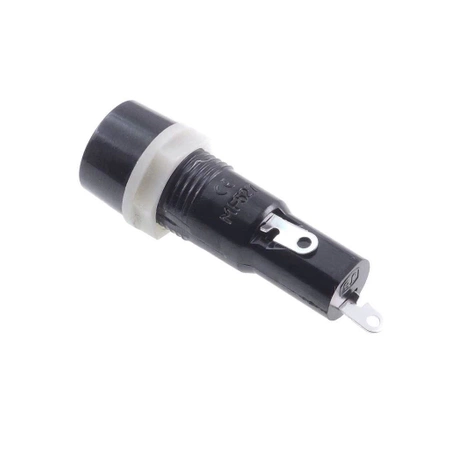 Oprawka bezpiecznika 5 × 20 mm panelowa 10 A 250 V z zamknięciem bagnetowym