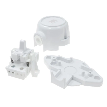 Włącznik dzwonkowy, montaż natynkowy, kolor biały, seria Retro PRL