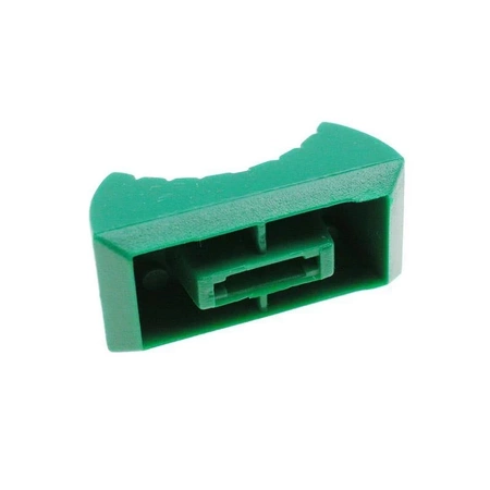 Gałka do potencjometru suwakowego - zielona 24x11x11mm na trzpień 8mm