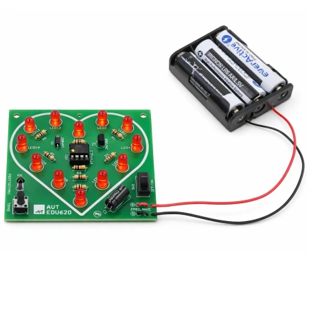 Bijące serce LED. Zestaw DIY do nauki lutowania AVT EDU620