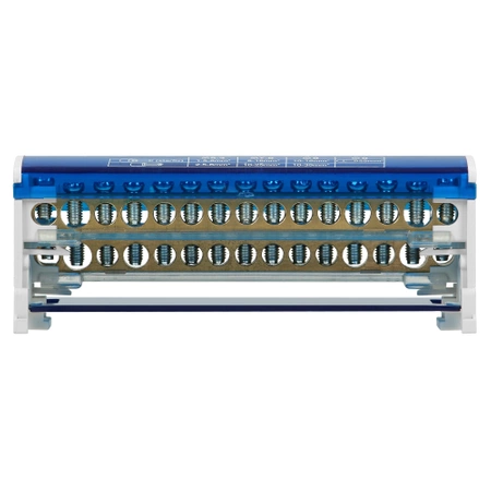 Blok rozdzielczy 2-rzędowy, 15 przewodów, ORNO 8201