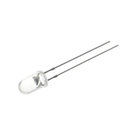 Dioda LED UV 5 mm UV 400 mcd kąt 15° OPTOSUPPLY LED F5 UV5 do sygnalizacji i układów elektronicznych