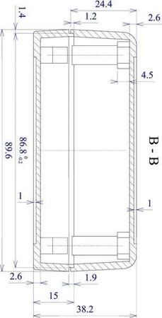 Obudowa 90x119, h=38mm, Z80