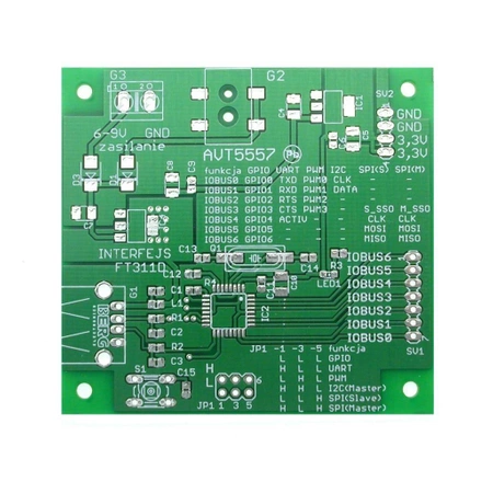 Interfejs USB - Android, PCB do projektu AVT5557