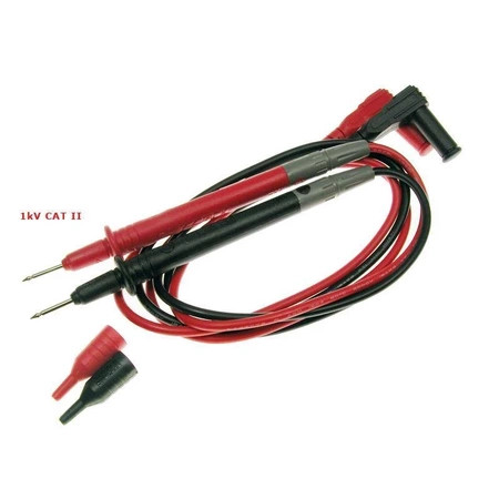 Przewody pomiarowe do miernika, CAT III 1000V, 10A, 100cm, MASTECH T3030U