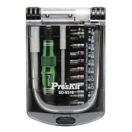 Zestaw bitów 23szt z uchwytem, Proskit SD-9316