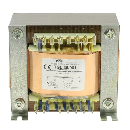 Transformator głośnikowy Indel TGL 35/001, 35 W, 1,73 kΩ/4 Ω, Push-Pull