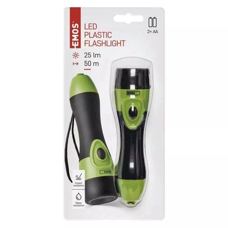 Latarka LED z antypoślizgowym gumowanym uchwytem