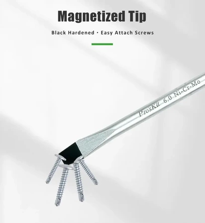 Zestaw wkrętaków płaskich i krzyżakowych PH 6szt, Proskit SD-2301