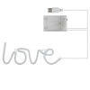 Neon LED "love", dekoracja LED 34x12,5cm zasilanie z baterii lub USB