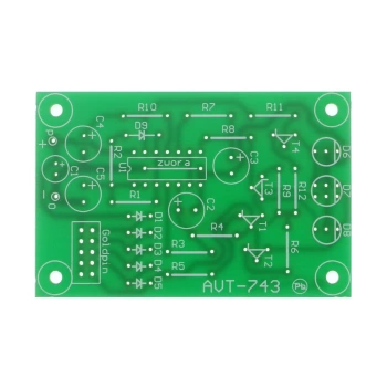 Tajemnicze światełko z płynną zmianą kolorów - PCB do projektu AVT 743