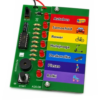 Wspomagacz wyboru - animacja losowania z dźwiękiem. Zestaw DIY do nauki lutowania AVT EDU639