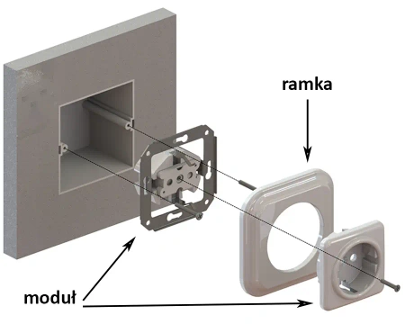 Włącznik światła schodowy podwójny dźwigniowy ceramiczny, okrągły,podtynkowy biały Ceramic Loft