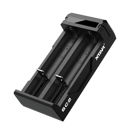 Ładowarka szybka 2-kanałowa do ogniw Li-ion 18650, USB-C, Xtar SC2