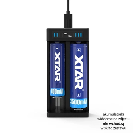 Ładowarka do akumulatorów cylindrycznych Li-ion 18650 Xtar MC2 PLUS