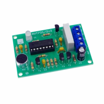 Klaskacz - akustyczne zdalne sterowanie - wersja z przekaźnikiem - KIT AVT 721/2