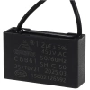 Kondensator rozruchowy do silnika 1.2uF 450VAC, przewody 20cm, 36x11x22mm