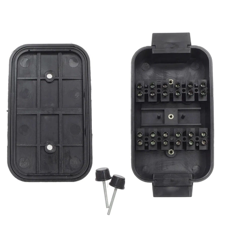 Puszka elektryczna 12-polowa instalacji przyczepy, hermetyczna