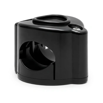 Uchwyt kabla plastikowy 42×32 mm natynkowy czarny - Retro PRL