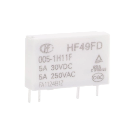 Przekaźnik JZC49F (HF49F) SPST-NO, 5V, 5A