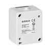 Gniazdo pojedyncze ORNO AQUATIC MINI IP54 16A 230V natynkowe biało-czarne