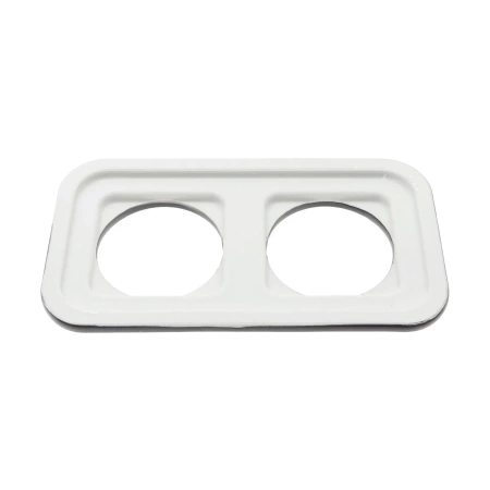 Ramka podwójna kwadratowa ceramiczna czarna Ceramic Loft