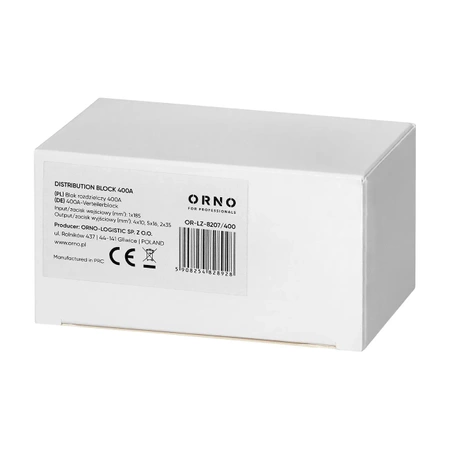 Blok rozdzielczy 400A 11 wyjść, ORNO 8207
