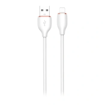 Kabel USB-A - Lightning, 3 A, 1,5 m, biały, Miccell, MIC-004055