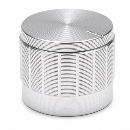 Gałka aluminiowa do potencjometru na oś 6mm - 20x17mm - srebrna - GSL20