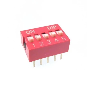 Przełącznik DIP-SWITCH 5-sekcyjny ON-OFF do konfiguracji PCB
