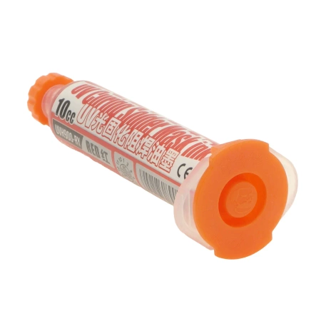 Soldermaska UV LVH-900, czerwona, strzykawka 10 ml, Mechanic