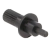 Gałka, wałek regulacyjny sześciokąt, czarny fi=5mm do potencjometrów PT10L