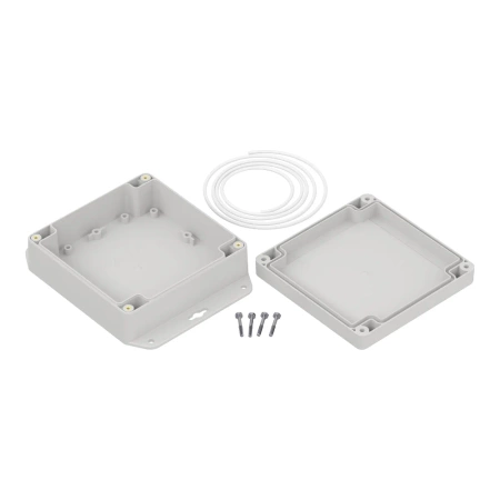 Obudowa hermetyczna z uchem ZP120.120.45 jasnoszara ABS