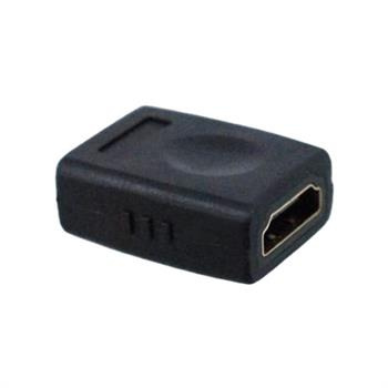 Łącznik HDMI gniazdo - gniazdo, czarny