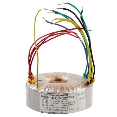 Transformator toroidalny 100VA Indel TSTLA 100/002 115V/230V (340V, 6.3V, 2x70V) do wzmacniaczy lampowych