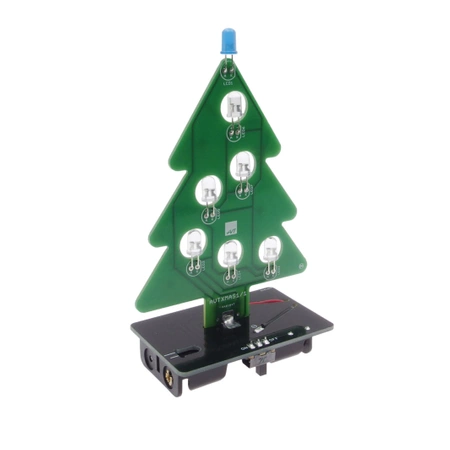 Świąteczna choinka, Bożonarodzeniowe drzewko LED - zestaw DIY, AVT XMAS1