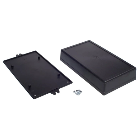 Obudowa 101x178, h=36mm czarna z mocowaniem, Z72