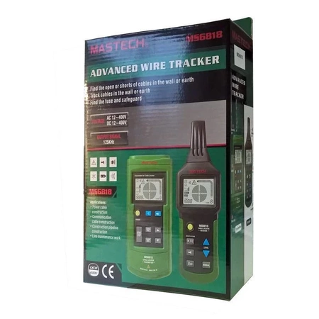 Profesjonalny lokalizator przewodów, rur MS6818, wykrywacz metalu i napięcia