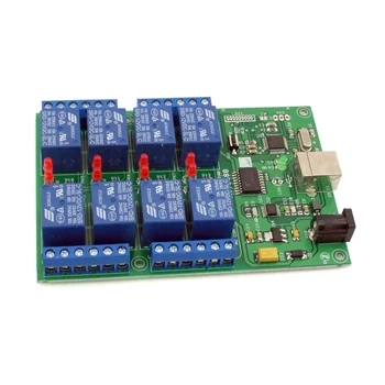 Sterownik - timer. Moduł 8 przekaźników z interfejsem USB - KIT AVT 5588
