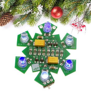 Śnieżynka LED - zlutowany KIT AVT 5750