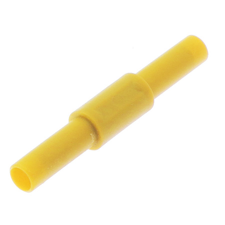 Sprzęgło przewodów pomiarowych bezpiecznych, 2x gniazdo 4mm żółte