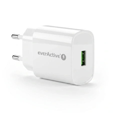 Ładowarka sieciowa USB-A 18W - szybkie ładowanie QC3.0 everActive SC-250Q
