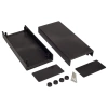 Obudowa uniwersalna Z5B, 90,1 × 200,2 × 49 mm, PS, czarna, z panelami bocznymi, Kradex