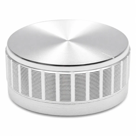 Gałka aluminiowa do potencjometru na oś 6mm - 40x17mm - srebrna - GSL40
