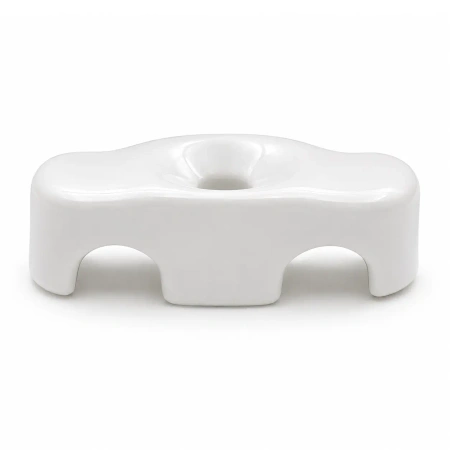 Uchwyt kabla podwójny ceramiczny biały 35x11mm Ceramic Classic Loft