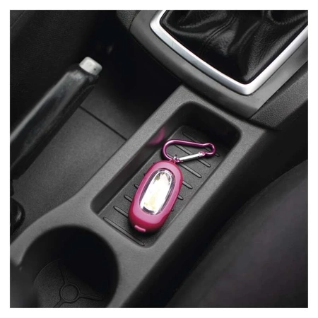 Brelok LED - mini latarka z karabińczykiem, zasilanie 2xAAA