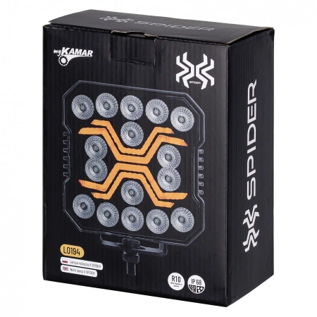 Lampa robocza LED samochodowa, X-SPIDER 1, 60W, 12V/24V, IP68, L0194