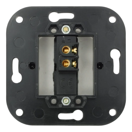 Włącznik światła pojedynczy kołyskowy ceramiczny, okrągły podtynkowy biały Ceramic Loft