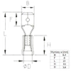Konektor płaski męski izolowany 6.3mm 0.8mm 0.5-1.5mm² - końcówka kablowa SGE