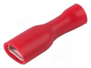 Konektor płaski żeński w pełnej izolacji 4.8mm 0.8mm 0.5-1.5mm²  - końcówka kablowa SGE
